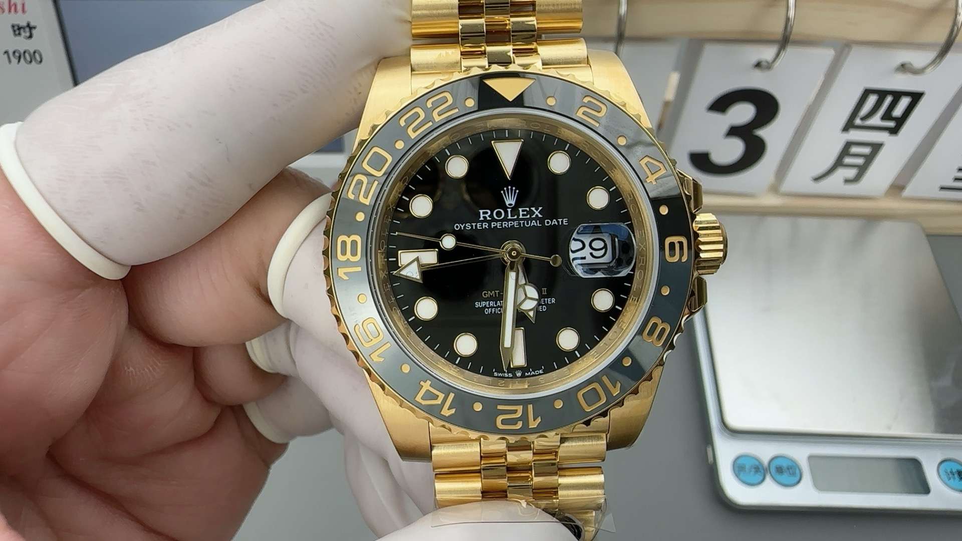 Clean Factory Greenwich Full Gold Century egg Circle 3285 Movement